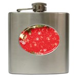 Christmas Ornament Hip Flask (6 oz) Front