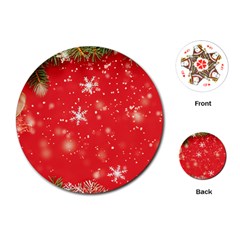 Christmas Ornament Playing Cards Single Design (round)