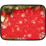 Christmas Ornament Two Sides Fleece Blanket (Mini) 35 x27  Blanket Front