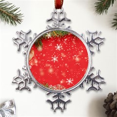 Christmas Ornament Metal Large Snowflake Ornament by Salmanaz77