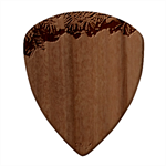 Christmas Ornament Square Wood Guitar Pick Holder Case And Picks Set Pick