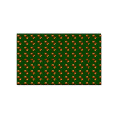 Kawaii Pumpkin Patt Green Sticker Rectangular (100 Pack) by snowwhitegirl