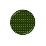 Kawaii Pumpkin Patt Green Hat Clip Ball Marker Front