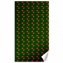 Kawaii Pumpkin Patt Green Canvas 40  x 72 