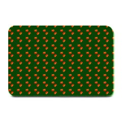 Kawaii Pumpkin Patt Green Plate Mats by snowwhitegirl