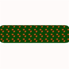 Kawaii Pumpkin Patt Green Large Bar Mat by snowwhitegirl