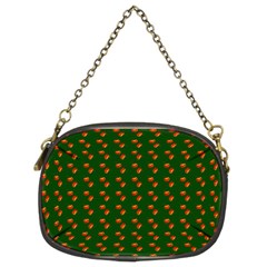 Kawaii Pumpkin Patt Green Chain Purse (two Sides) by snowwhitegirl