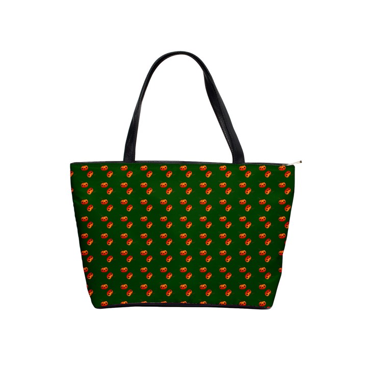 Kawaii Pumpkin Patt Green Classic Shoulder Handbag