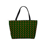 Kawaii Pumpkin Patt Green Classic Shoulder Handbag Back