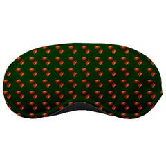 Kawaii Pumpkin Patt Green Sleep Mask by snowwhitegirl