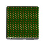 Kawaii Pumpkin Patt Green Memory Card Reader (Square 5 Slot) Front