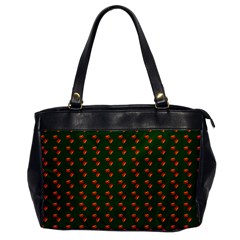 Kawaii Pumpkin Patt Green Oversize Office Handbag by snowwhitegirl