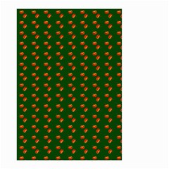 Kawaii Pumpkin Patt Green Small Garden Flag (two Sides) by snowwhitegirl