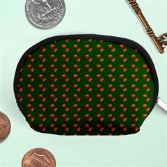 Kawaii Pumpkin Patt Green Accessory Pouch (medium) by snowwhitegirl