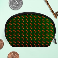 Kawaii Pumpkin Patt Green Accessory Pouch (large) by snowwhitegirl