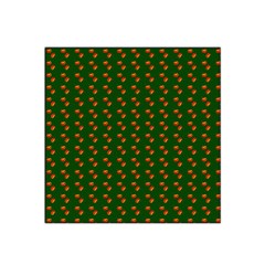 Kawaii Pumpkin Patt Green Satin Bandana Scarf 22  x 22 