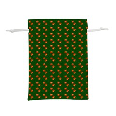 Kawaii Pumpkin Patt Green Lightweight Drawstring Pouch (l) by snowwhitegirl