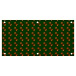 Kawaii Pumpkin Patt Green Banner and Sign 6  x 3  Front