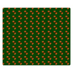 Kawaii Pumpkin Patt Green Premium Plush Fleece Blanket (small) by snowwhitegirl