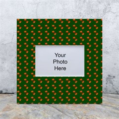 Kawaii Pumpkin Patt Green White Box Photo Frame 4  x 6 