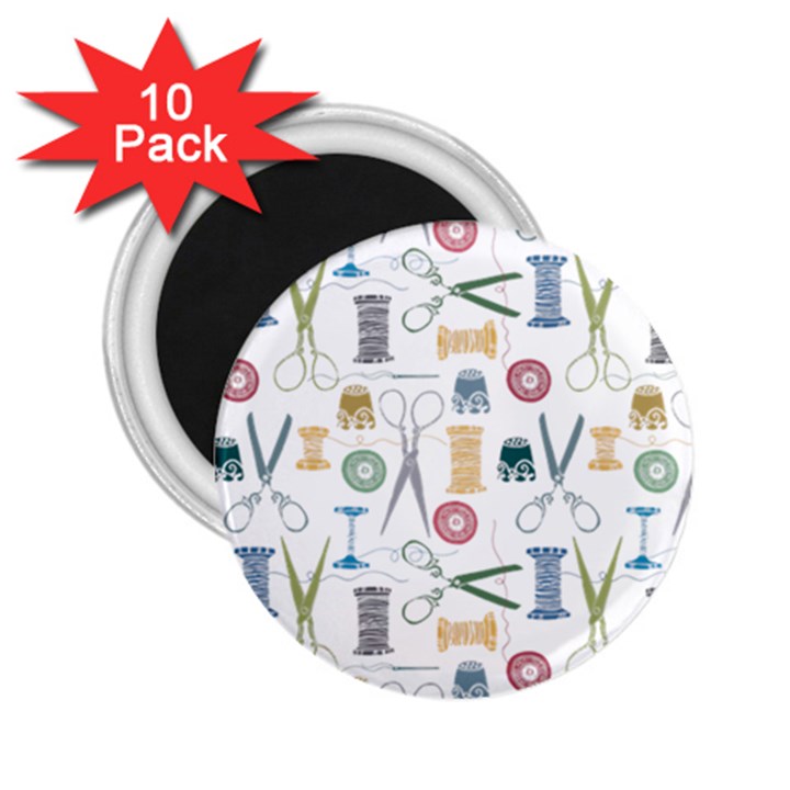 Pattern Seamless Texture Sewing 2.25  Magnets (10 pack) 