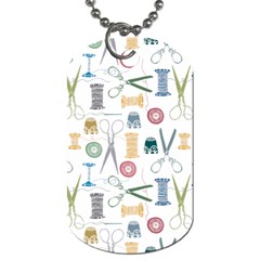 Pattern Seamless Texture Sewing Dog Tag (one Side) by Salmanaz77