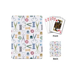 Pattern Seamless Texture Sewing Playing Cards Single Design (mini)