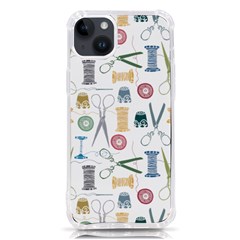 Pattern Seamless Texture Sewing Iphone 14 Plus Tpu Uv Print Case by Salmanaz77