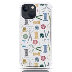 Pattern Seamless Texture Sewing Iphone 13 Mini Tpu Uv Print Case by Salmanaz77