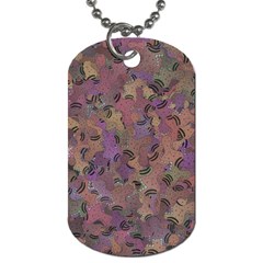 Monster Snake Hand Drawn Illustration Motif Random Pattern Dog Tag (one Side) by dflcprintsclothing