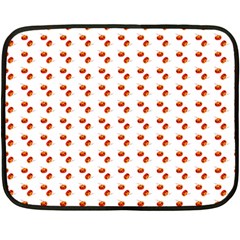 Kawaii Pumpkin Patt White Fleece Blanket (mini) by snowwhitegirl