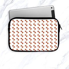 Kawaii Pumpkin Patt White Apple Ipad Mini Zipper Cases by snowwhitegirl