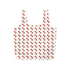 Kawaii Pumpkin Patt White Full Print Recycle Bag (s) by snowwhitegirl