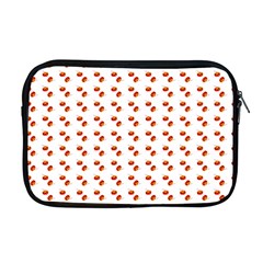 Kawaii Pumpkin Patt White Apple Macbook Pro 17  Zipper Case by snowwhitegirl