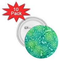 Retro Flower Pattern Design Batik 1 75  Buttons (10 Pack)