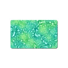 Retro Flower Pattern Design Batik Magnet (name Card)