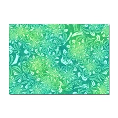 Retro Flower Pattern Design Batik Sticker A4 (10 Pack)