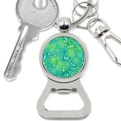 Retro Flower Pattern Design Batik Bottle Opener Key Chain