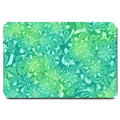 Retro Flower Pattern Design Batik Large Doormat