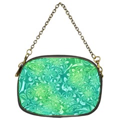 Retro Flower Pattern Design Batik Chain Purse (one Side)