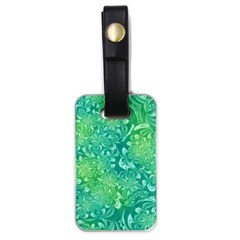 Retro Flower Pattern Design Batik Luggage Tag (one Side)