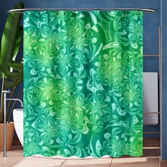 Retro Flower Pattern Design Batik Shower Curtain 60  X 72  (medium) 