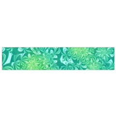 Retro Flower Pattern Design Batik Small Premium Plush Fleece Scarf