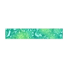 Retro Flower Pattern Design Batik Premium Plush Fleece Scarf (mini)