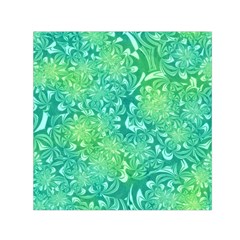 Retro Flower Pattern Design Batik Square Satin Scarf (30  X 30 )