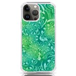 Retro Flower Pattern Design Batik iPhone 13 Pro Max TPU UV Print Case Front