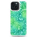 Retro Flower Pattern Design Batik iPhone 15 Plus TPU UV Print Case Front