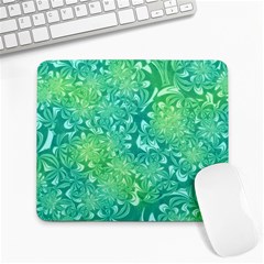 Retro Flower Pattern Design Batik Large Mousepad