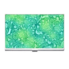 Retro Flower Pattern Design Batik Business Card Holder