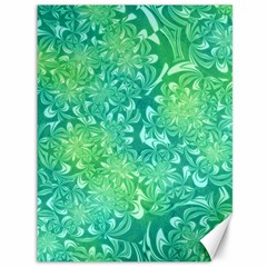 Retro Flower Pattern Design Batik Canvas 36  X 48  by Posterlux